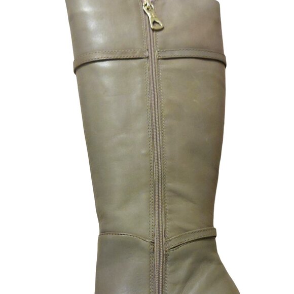 BCBGMAXAZARIA AVA Light Desert Beige Leather Boots Retail $434 - Picture 6 of 11